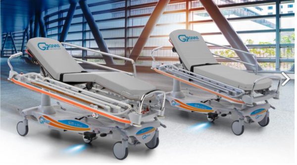 Givas Srl SLIM STRETCHER, 2 SECTIONS, HYDRAULIC HEIGHT ADJUSTMENT ON COLUME - Image 4