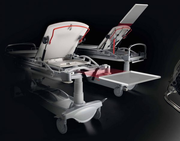 Givas Srl SLIM STRETCHER, 2 SECTIONS, HYDRAULIC HEIGHT ADJUSTMENT ON COLUME - Image 3